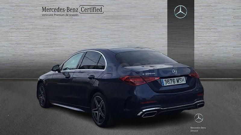 Usado Mercedes C300e AMG 313 CV (230 kW) 2024 Azul Berlina