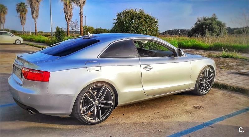 Usado Audi A5 190 CV (139 kW) 2008 Gris / plata Coupe