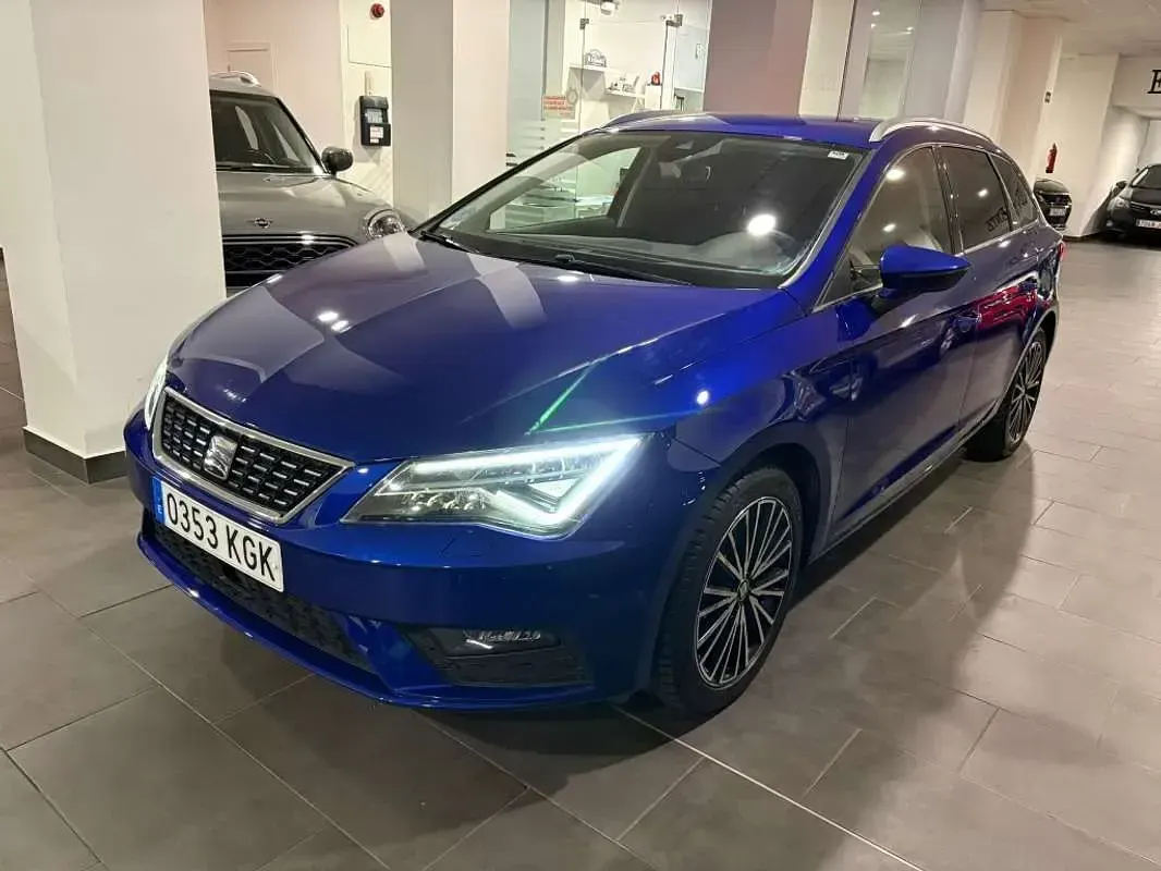 Usado Seat Leon SC FR 150 CV (110 kW) 2017 Azul Utilitario