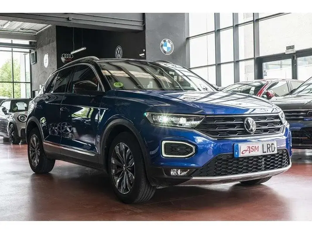 Usado VW T-Roc Sport 150 CV (110 kW) 2021 Azul SUV