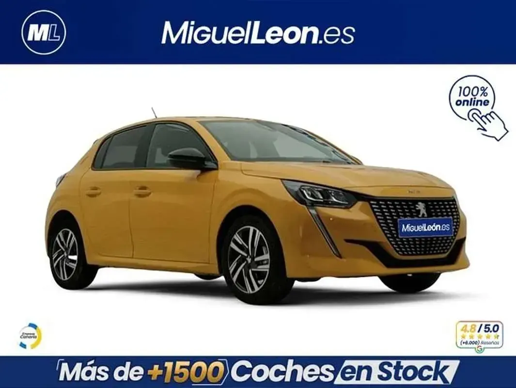 Usado Peugeot 208 Allure 102 CV (75 kW) 2023 Amarillo Utilitario