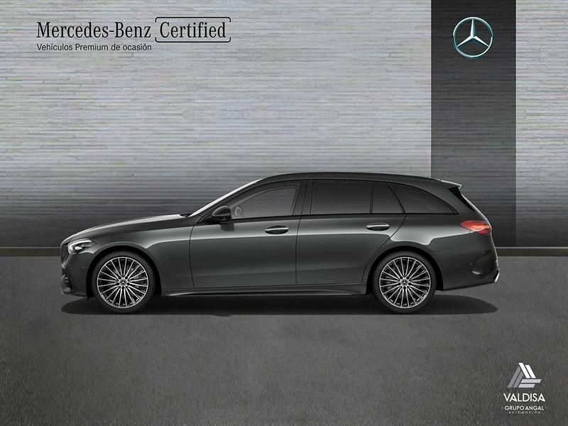 Usado Mercedes C220 AMG line 200 CV (147 kW) 2021 Gris Familiar