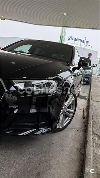 Usado Audi A3 S-Line 115 CV (84 kW) 2018 Negro Berlina