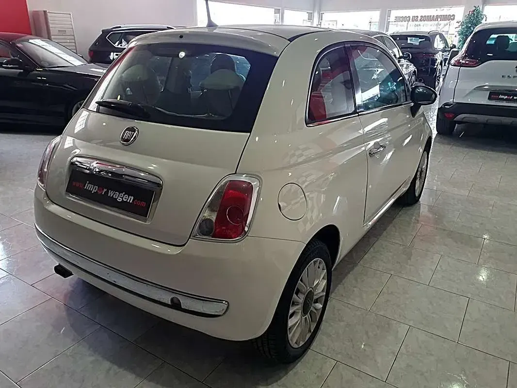Usado Fiat 500 Lounge 69 CV (50 kW) 2015 Blanco Utilitario