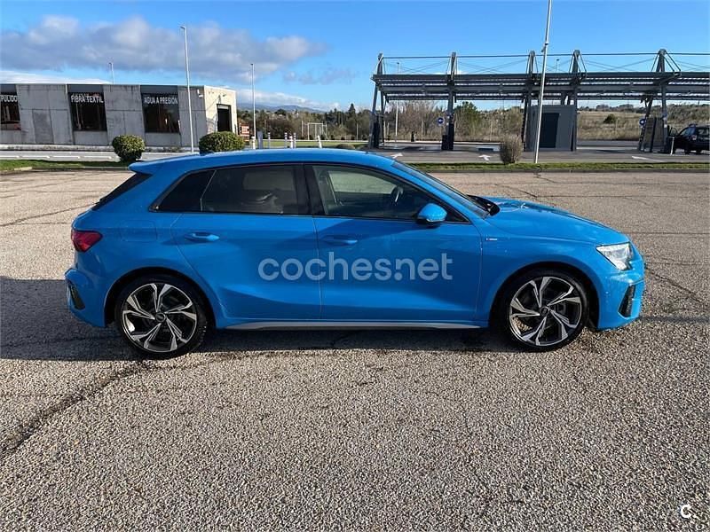 Usado Audi A3 S-Line 150 CV (110 kW) 2020 Azul Berlina
