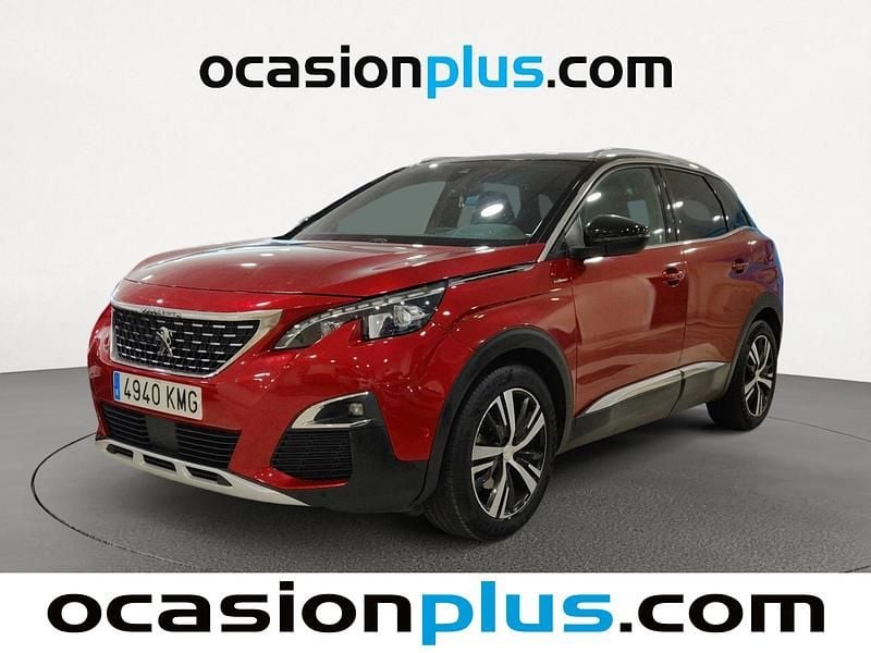 Rojo Usado 2018 Peugeot 3008 GT-line SUV | 16.355 € (Precio justo) - Imagen 1/4