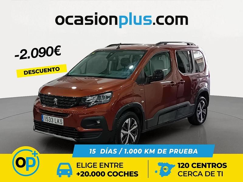 Usado Peugeot Rifter GT 130 CV (95 kW) 2020 Marrón Monovolumen