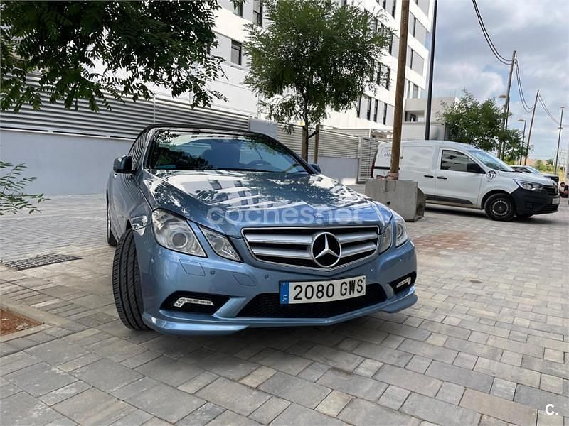 Azul Usado 2010 Mercedes E350 Avantgarde Descapotable | 18.000 € (Precio justo) - Imagen 1/4