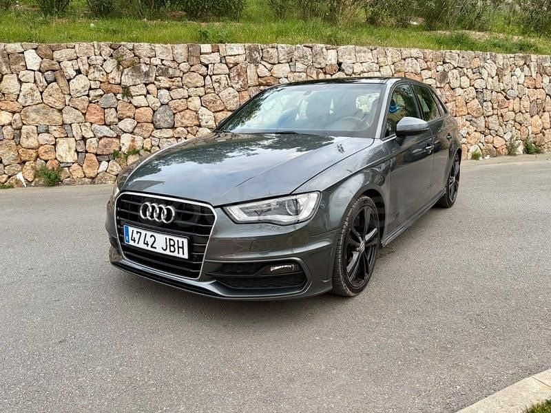 Usado Audi A3 S-Line 105 CV (77 kW) 2014 Gris / plata Berlina