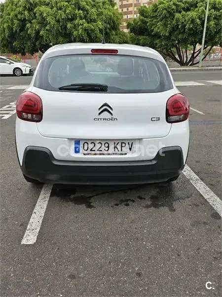 Usado Citroën C3 PureTech 82 CV (60 kW) 2018 Blanco Utilitario