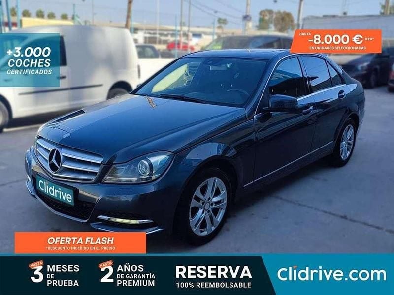 Gris Usado 2012 Mercedes C200 Avantgarde Edition Berlina | 10.190 € (Precio justo) - Imagen 1/3