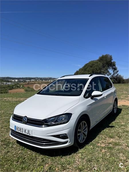 Blanco Usado 2019 VW Golf Sportsvan Sportline Monovolumen | 18.900 € (Precio justo) - Imagen 1/4