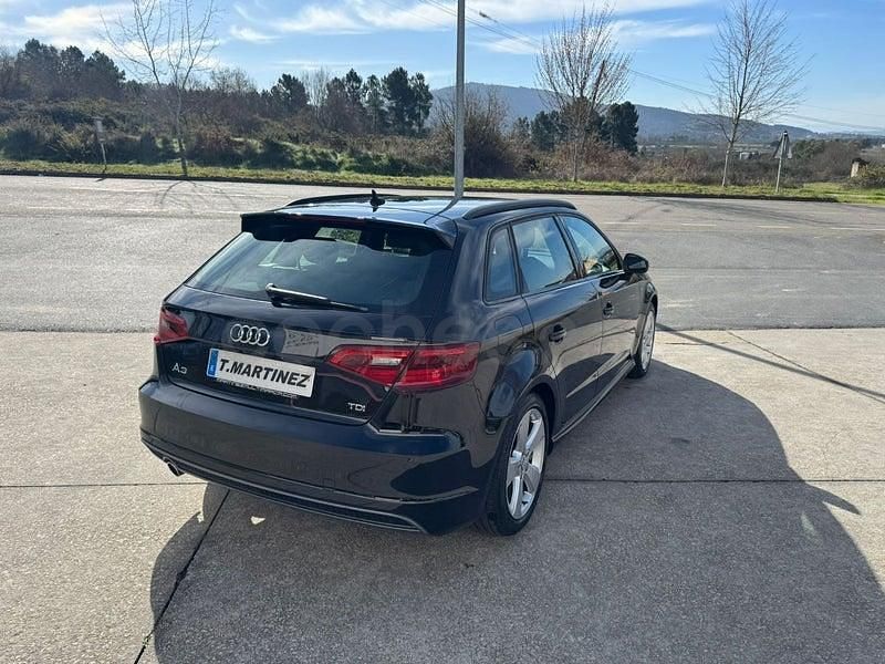 Usado Audi A3 S-Line 105 CV (77 kW) 2014 Negro Berlina