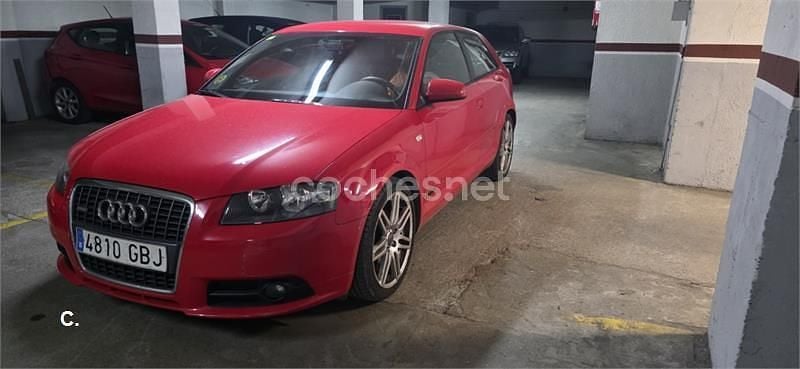 Usado Audi A3 S-Line 105 CV (77 kW) 2008 Rojo Berlina