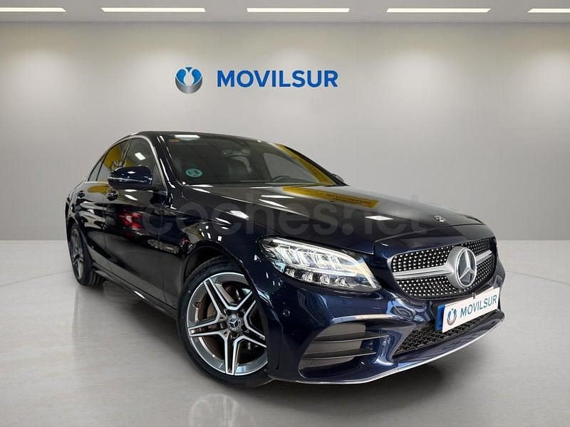 Usado Mercedes C200 160 CV (117 kW) 2019 Azul Berlina