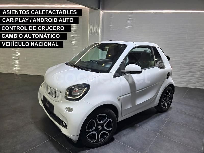 Blanco Usado 2016 Smart ForTwo Cabrio Prime Descapotable | 12.400 € (Un poco caro) - Imagen 1/4