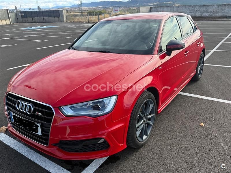 Rojo Usado 2015 Audi A3 Sportback S-Line Utilitario | 16.500 € (Caro) - Imagen 1/4