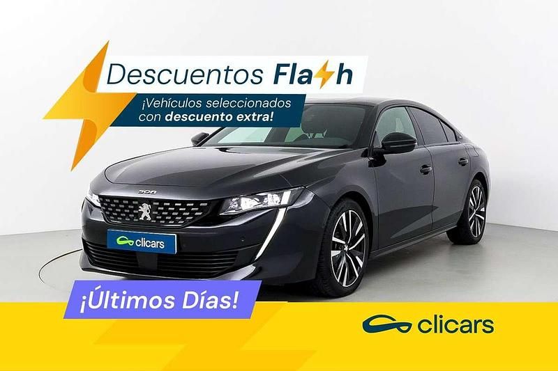 Negro Usado 2022 Peugeot 508 GT Berlina | 20.290 € (Buen precio) - Imagen 1/4