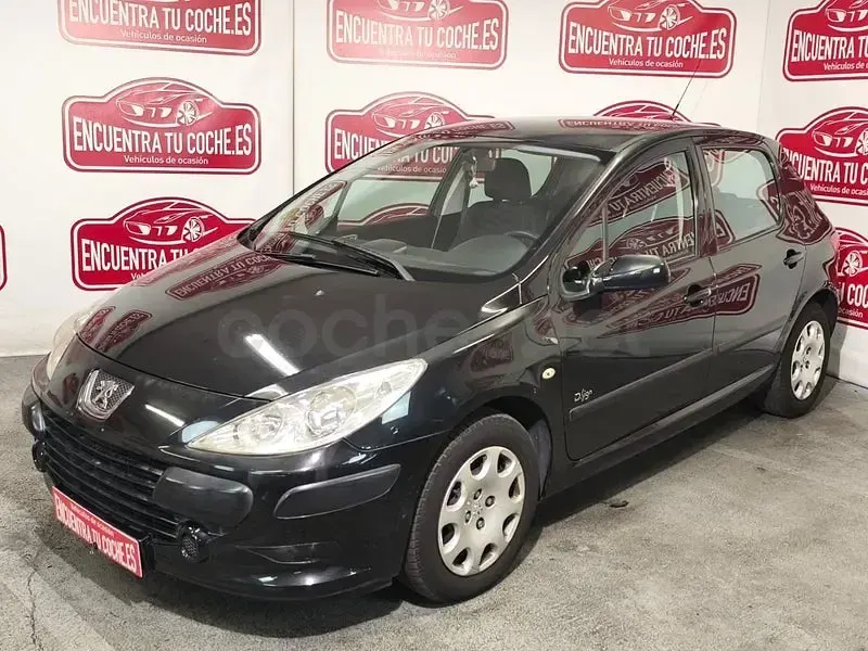 Usado Peugeot 307 110 CV (80 kW) 2007 Negro Berlina