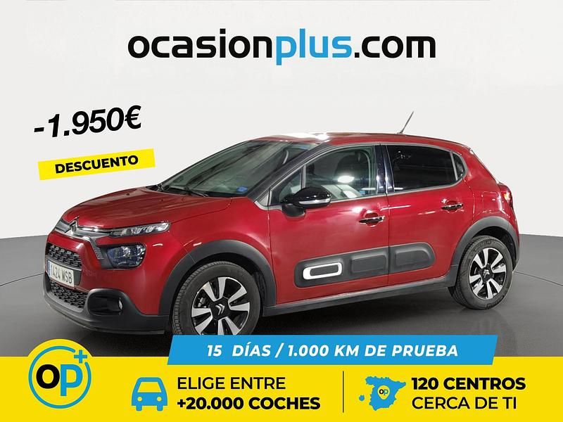 Rojo Usado 2024 Citroën C3 PureTech Berlina | 13.200 € (Precio justo) - Imagen 1/4