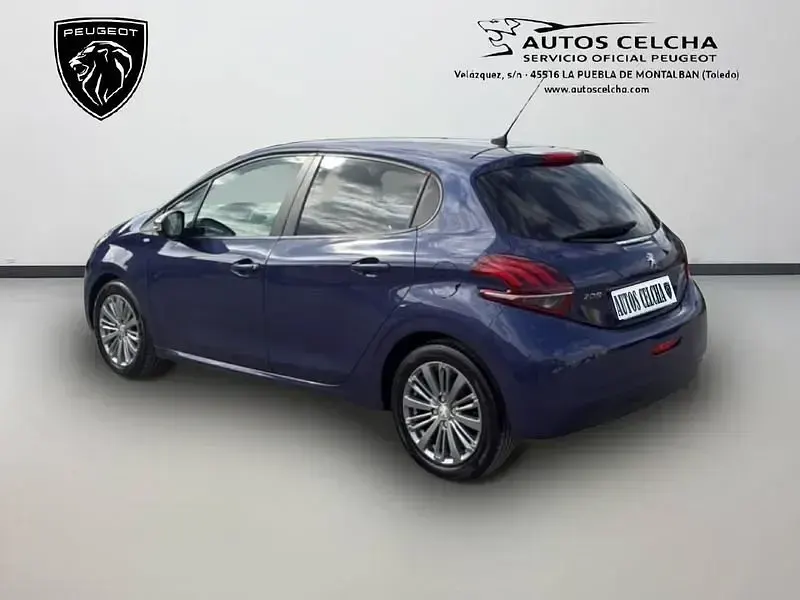 Usado Peugeot 208 Style 75 CV (55 kW) 2016 Azul Utilitario