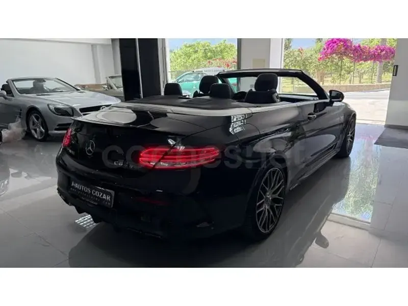Usado Mercedes C63S AMG 510 CV (375 kW) 2017 Negro Descapotable