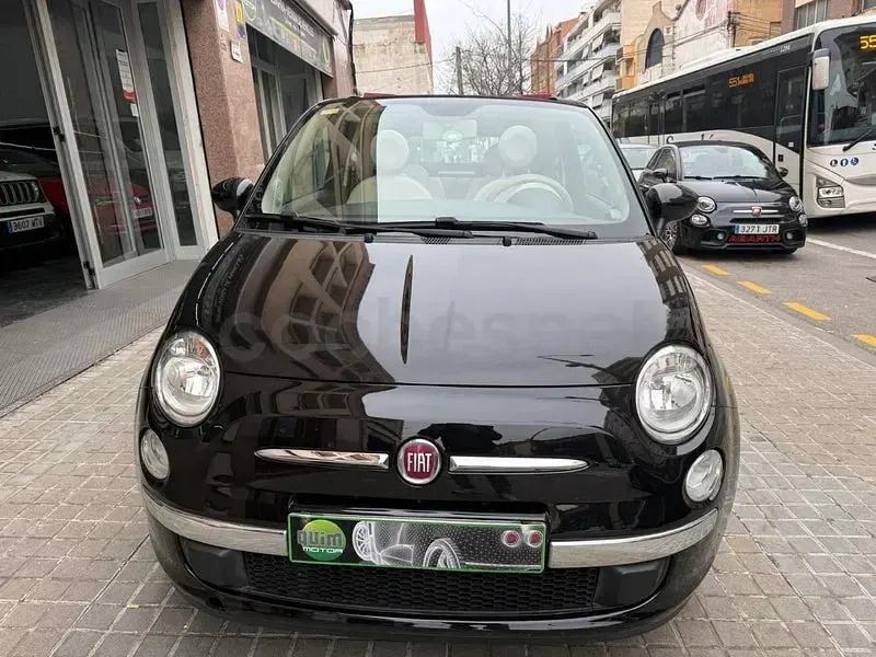 Usado Fiat 500C Lounge 69 CV (50 kW) 2015 Negro Descapotable