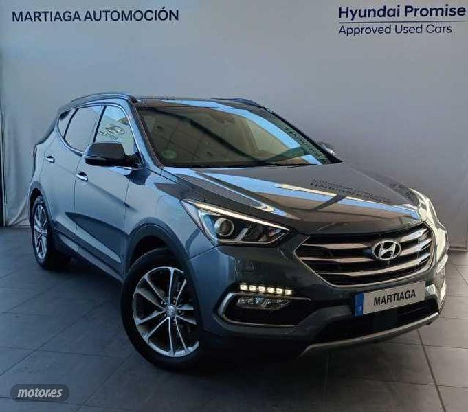Azul Usado 2017 Hyundai Santa Fe Style SUV | 21.000 € (Un poco caro) - Imagen 1/4