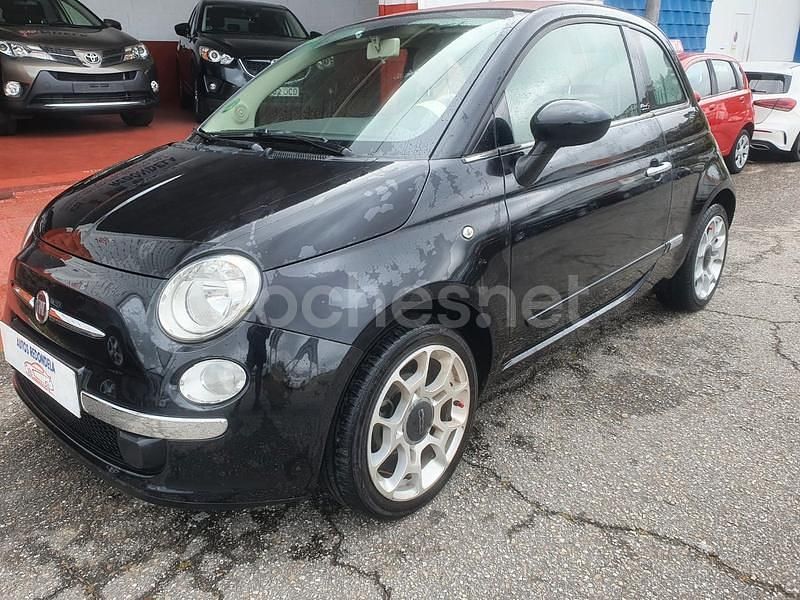 Negro Usado 2015 Fiat 500C Lounge Descapotable | 9500 € (Precio justo) - Imagen 1/4