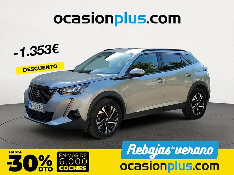 Gris Usado 2021 Peugeot 2008 Allure SUV | 14.890 € (Precio justo) - Imagen 1/4