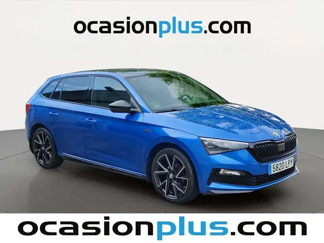 Usado Skoda Scala Monte Carlo 150 CV (110 kW) 2021 Azul Utilitario
