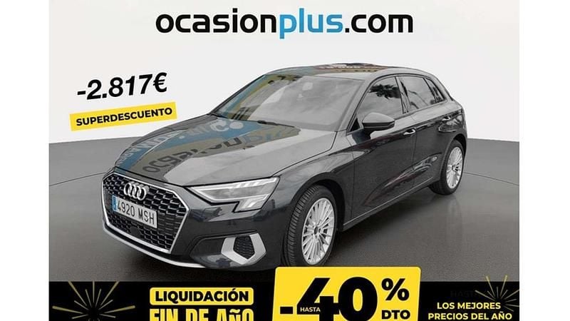 Gris Usado 2024 Audi A3 Sportback Advanced Utilitario | 26.173 € (Precio justo) - Imagen 1/1