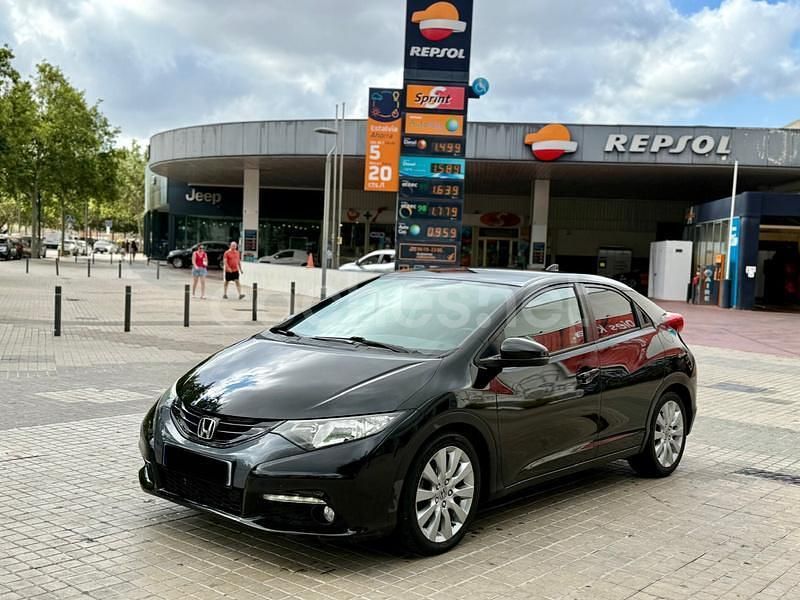 Negro Usado 2013 Honda Civic Sport Berlina | 8490 € (Precio justo) - Imagen 1/4