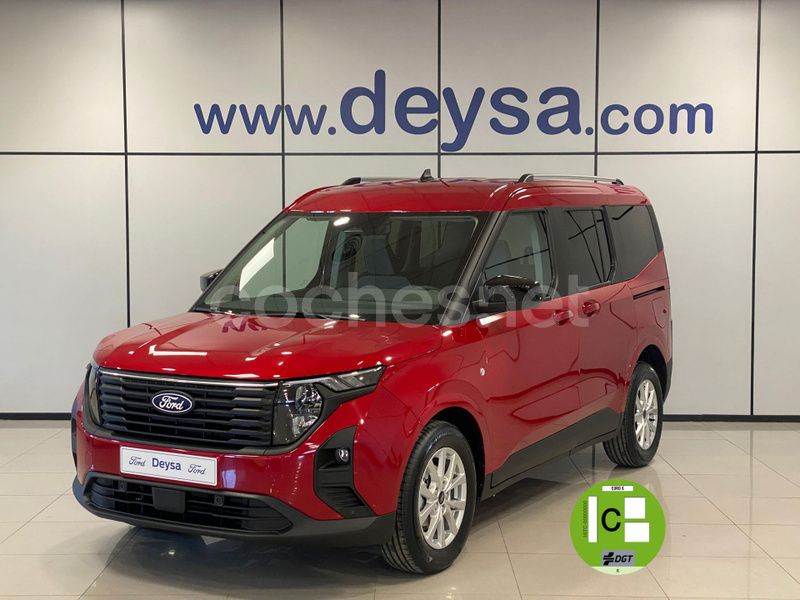 Rojo Usado 2025 Ford Tourneo Courier Titanium Monovolumen | 23.990 € - Imagen 1/4