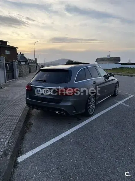 Usado Mercedes C220 170 CV (125 kW) 2018 Gris / plata Familiar