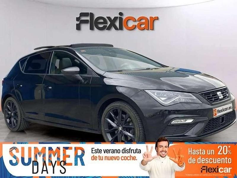 Negro Usado 2020 Seat Leon FR Berlina | 19.590 € (Un poco caro) - Imagen 1/4