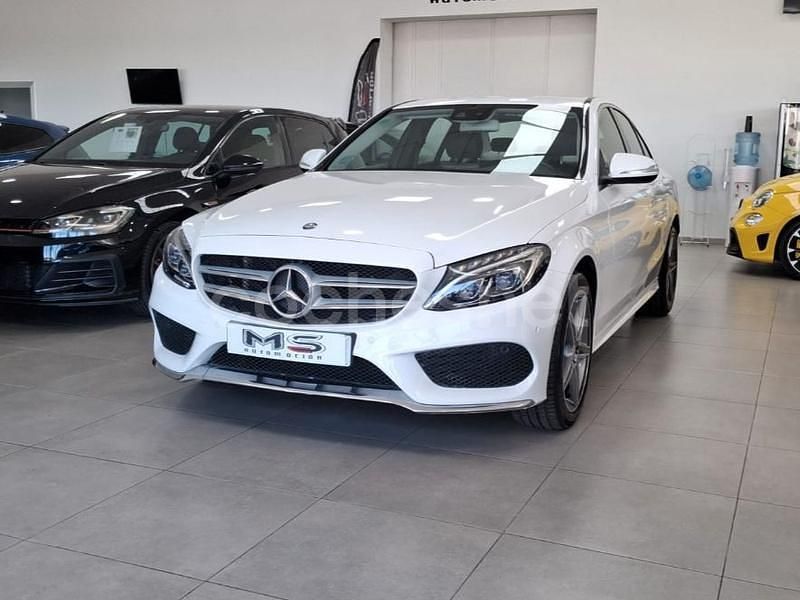 Blanco Usado 2014 Mercedes C220 AMG line Berlina | 21.399 € (Precio justo) - Imagen 1/4