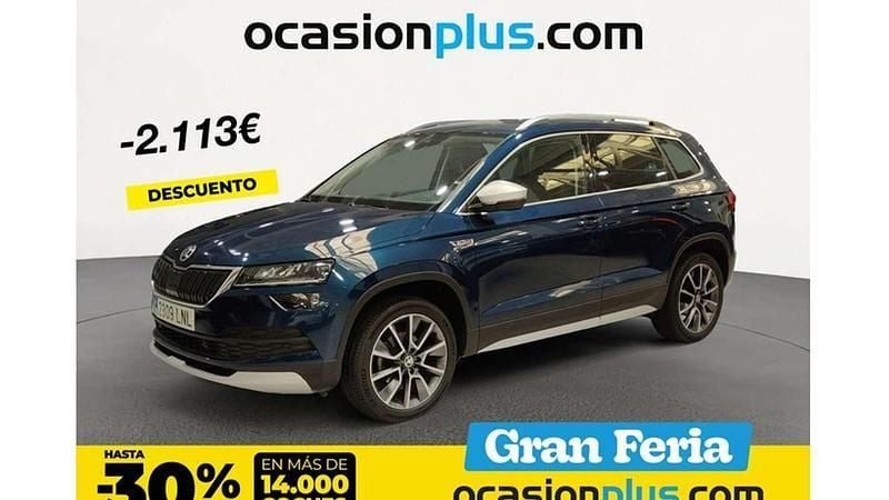 Azul Usado 2021 Skoda Karoq SUV | 21.137 € (Un poco caro) - Imagen 1/4