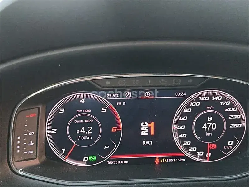 Usado Seat Leon ST FR 150 CV (110 kW) 2019 Granate Familiar