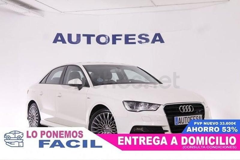 Usado Audi A3 S-Line 125 CV (91 kW) 2015 Blanco Berlina