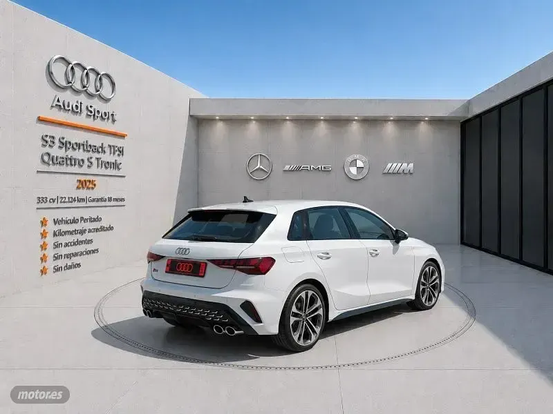 Usado Audi S3 333 CV (244 kW) 2025 Blanco Berlina
