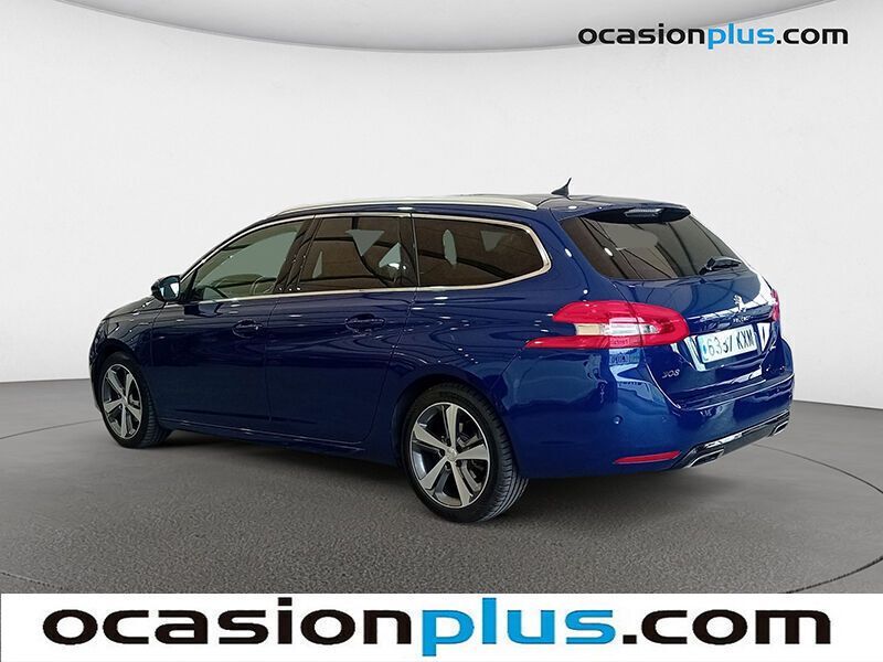 Usado Peugeot 308 GT-line 130 CV (95 kW) 2019 Azul Familiar