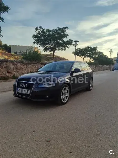 Usado Audi A3 125 CV (91 kW) 2008 Negro Utilitario