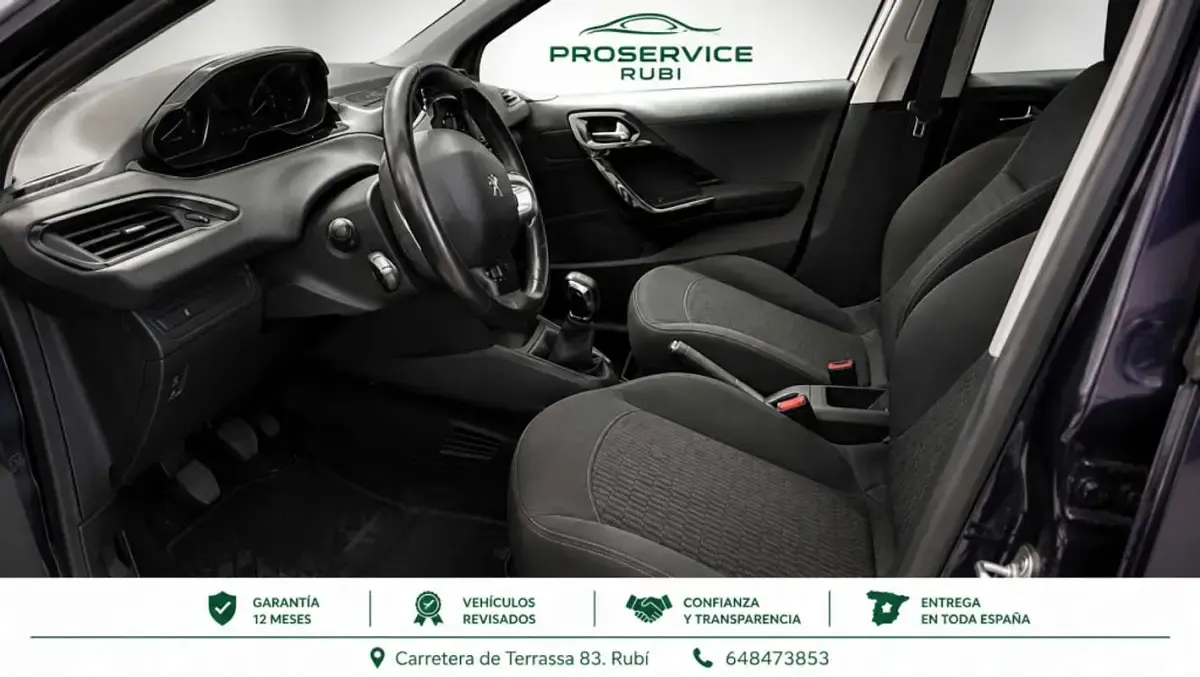 Usado Peugeot 208 Active 75 CV (55 kW) 2016 Azul Utilitario