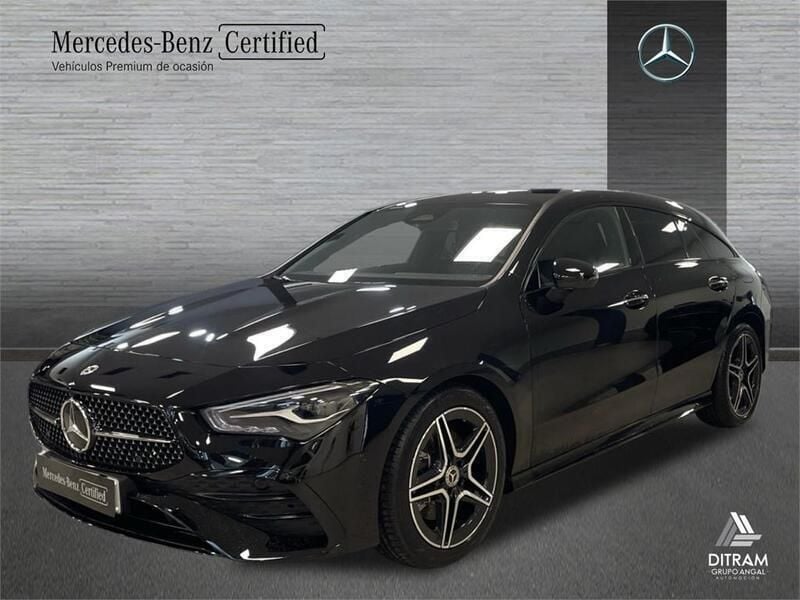 Negro Usado 2024 Mercedes CLA200 Shooting Brake AMG line Familiar | 39.500 € (Precio justo) - Imagen 1/4