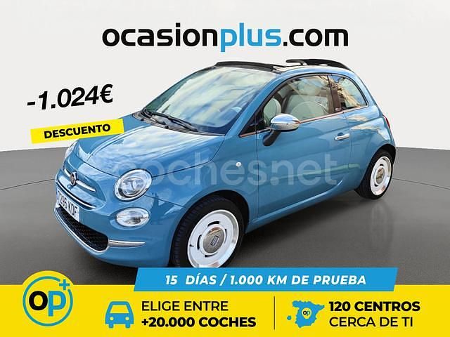 Azul Usado 2017 Fiat 500C Descapotable | 9100 € (Precio justo) - Imagen 1/4