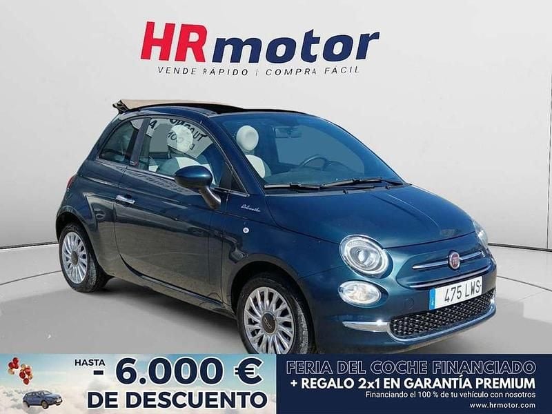 Azul Usado 2022 Fiat 500 Dolcevita Descapotable | 12.250 € (Precio justo) - Imagen 1/4