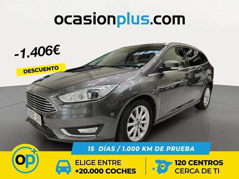 Gris Usado 2015 Ford Focus Titanium Monovolumen | 7584 € (Precio justo) - Imagen 1/4