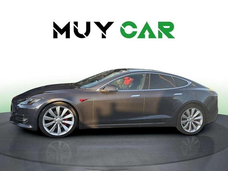 Usado Tesla Model S 350 kW (476 CV) 2017 Gris Utilitario