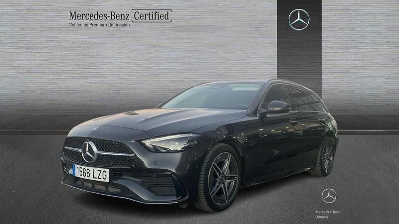 Gris Usado 2022 Mercedes C220 AMG line Familiar | 39.900 € (Precio justo) - Imagen 1/4